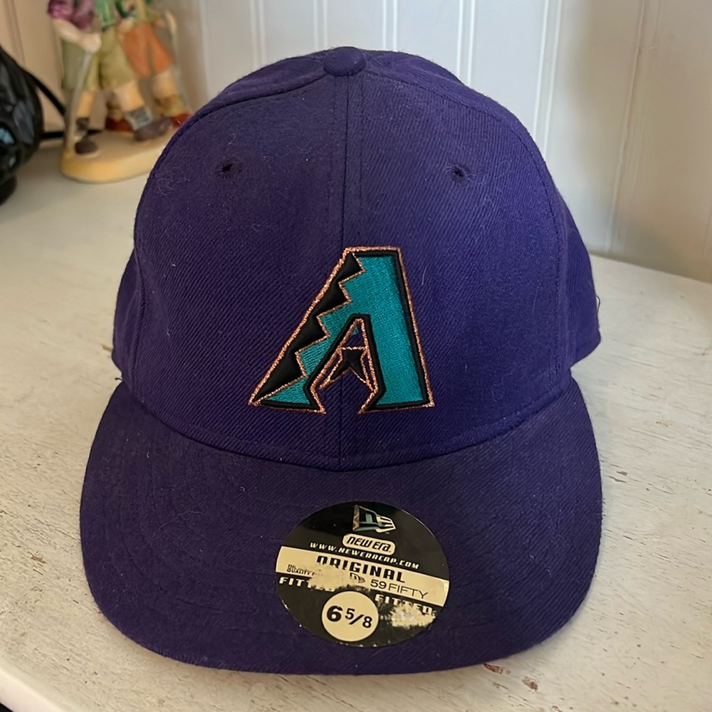 Vintage 100% Wool 59fifty Arizona Diamondbacks MLB FITTED HAT made USA